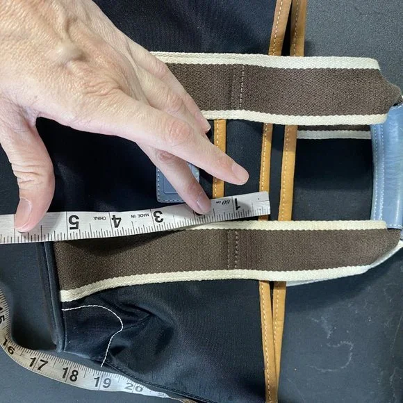 coach Mini Hampton lunch tote nylon bag blue designer - Picture 5 of 8